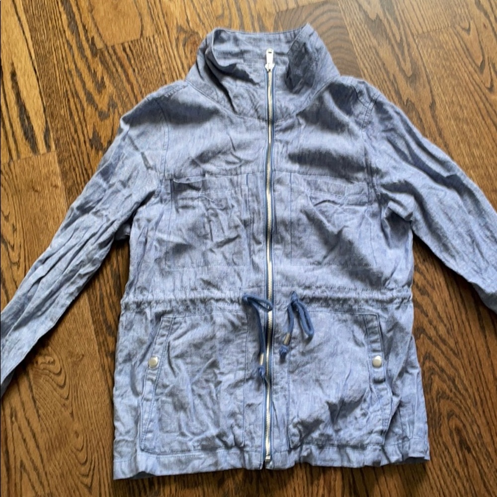 Lightweight Chambray Linen Jacket - image 2